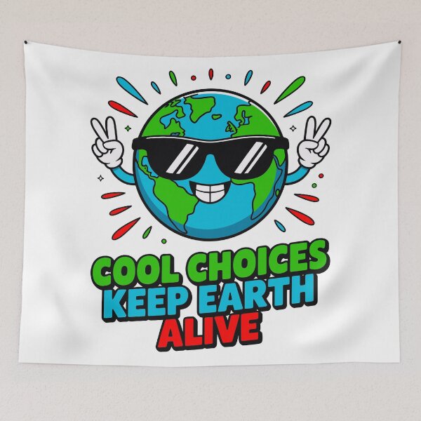Item preview, Cool Choices Keep Earth Alive Environmentalist Earth Day Sustainability designed and sold by artcultreone.