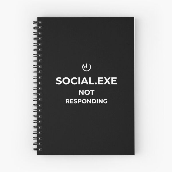 Item preview, Social.exe Not Responding – Programmer Introvert Tech Humor Design designed and sold by mostly_offline.
