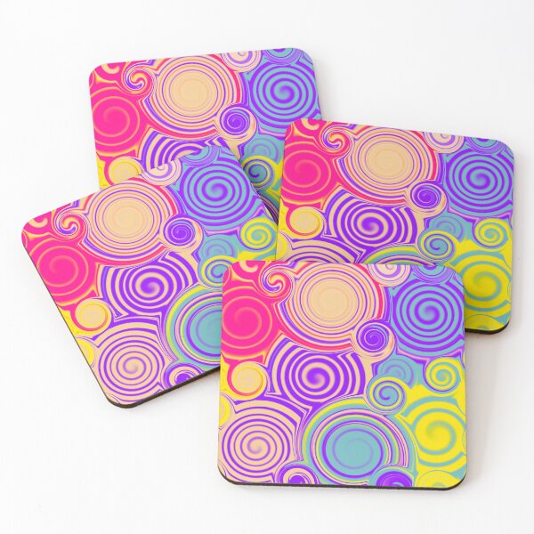 Item preview, hypnotic spiral color punch v2 designed and sold by Feral Lines Studio .