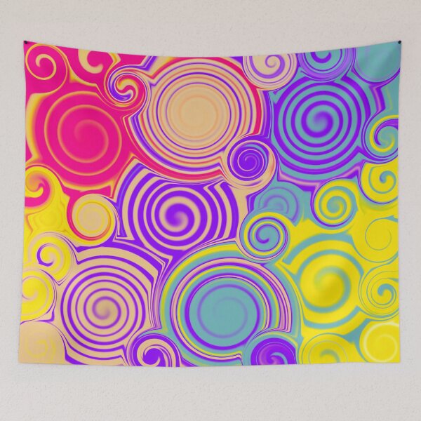 Item preview, hypnotic spiral color punch v2 designed and sold by Feral Lines Studio .
