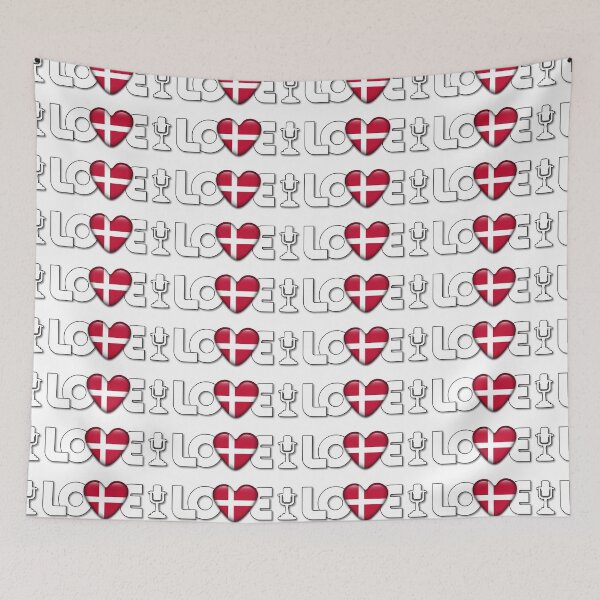 Item preview, Love Denmark - Eurovision Song Contest - Eurovision Denmark - Danmark designed and sold by Vision-Tees.