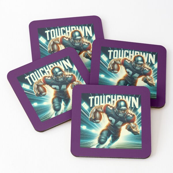 Item preview, Touchdown Sprint – Powerful 3D Football Action Label  designed and sold by PaintMeWorld.