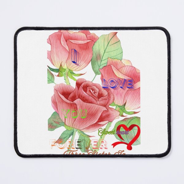 Item preview, ​Romantic Rose Love You Forever Sticker designed and sold by sisterthreein.