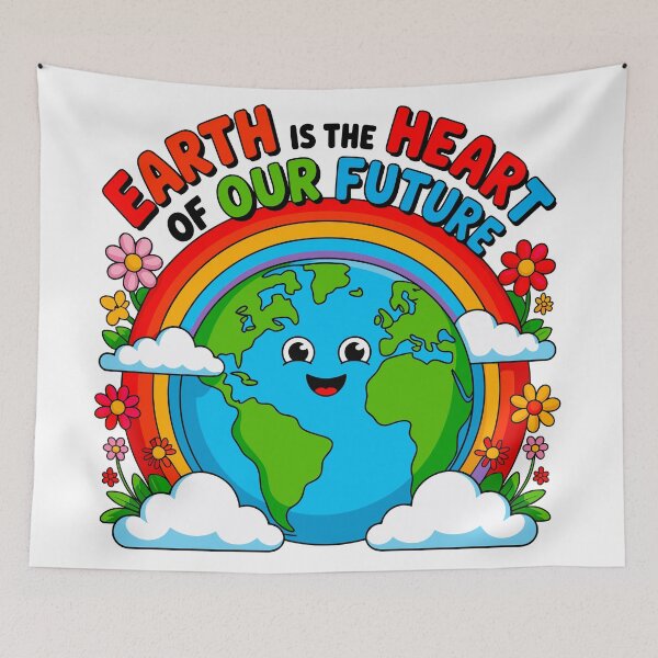 Item preview, Earth Is The Heart Of Our Future Environmentalist Planet Conservation designed and sold by artcultreone.