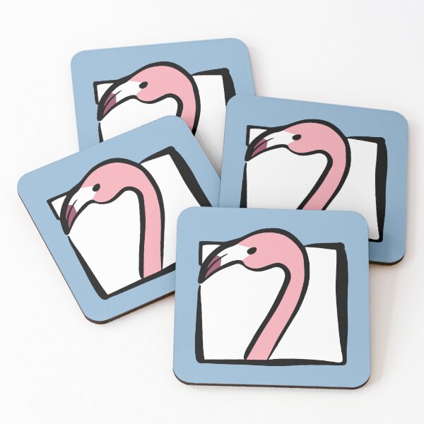Item preview, Single Flamingo in a Window designed and sold by ATGFC.