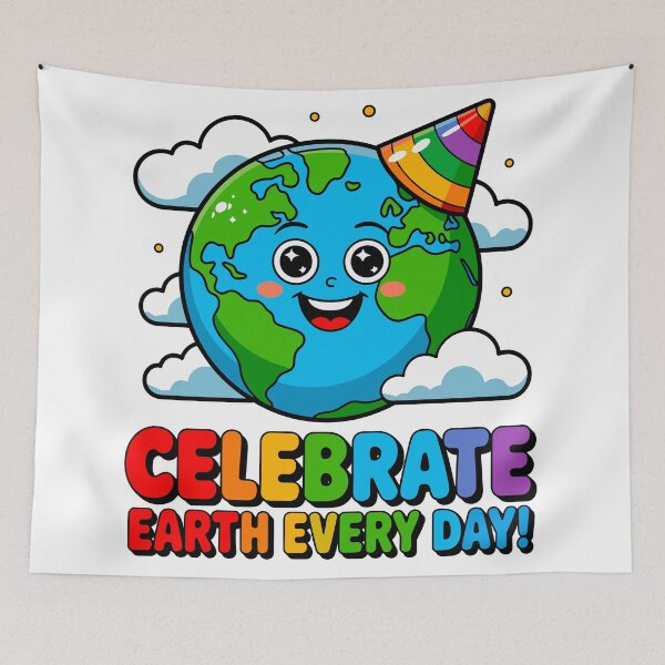 Item preview, Celebrate Earth Every Day! Environmentalist Planet Conservation Nature Lover designed and sold by artcultreone.