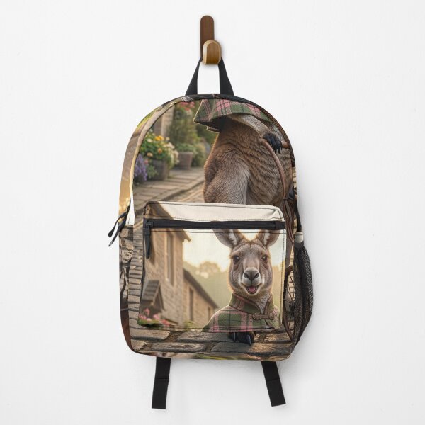 Item preview, Kangaroo Mom Takes Joey for a Village Walk designed and sold by Tridentulus.