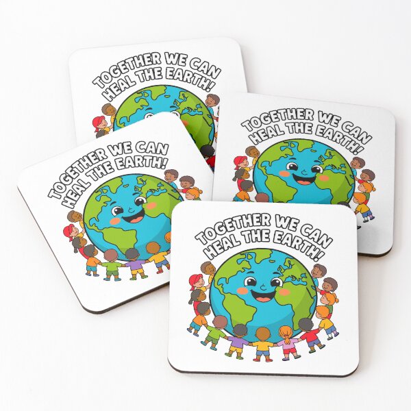 Item preview, Together We Can Heal The Earth Environmental Earth Day Unity Kids designed and sold by artcultreone.