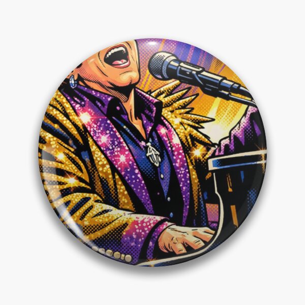Item preview, Elton John Comic HQ Neon Piano Stage Legend designed and sold by SHOCAMPOS DESIGNS .