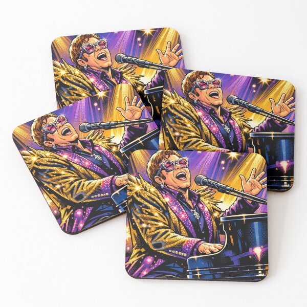 Item preview, Elton John Comic HQ Neon Piano Stage Legend designed and sold by SHOCAMPOS DESIGNS .