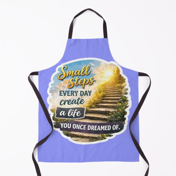 Item preview, Small Steps Every Day Dream Life Motivation Sticker designed and sold by Nicolae-SCROCIOB-Shop.