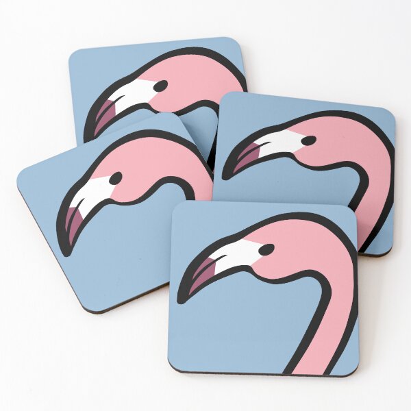 Aperçu de l'œuvre Tête de flamant rose isolée créée et vendue par ATGFC.