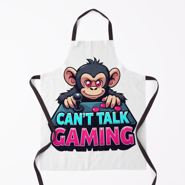 Item preview, Funny gaming t-shirt with a monkey - Can't Talk Gaming t-shirt with a cute gaming design designed and sold by TS68.