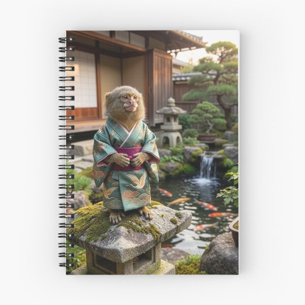 Item preview, Pygmy Marmoset Quietly Enjoys Japanese Garden designed and sold by Tridentulus.