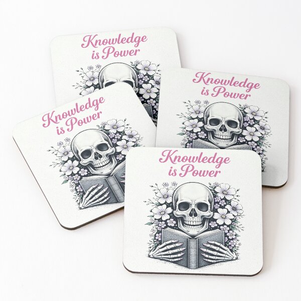 Item preview, Knowledge is power skull designed and sold by Emmaloo123.