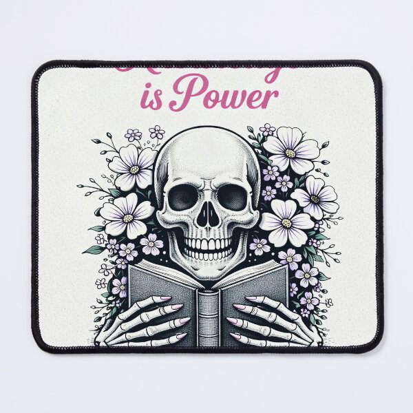 Item preview, Knowledge is power skull designed and sold by Emmaloo123.