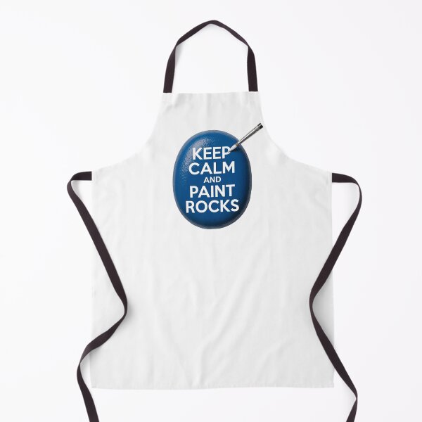 Item preview, Blue Stone Keep Calm and Paint Rocks - Minimalist Craft Design designed and sold by Luppuss.