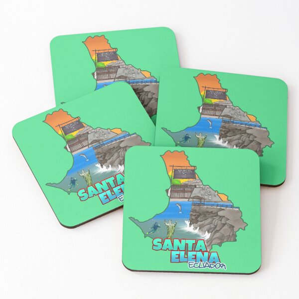 Item preview, Santa Elena Ecuador Map: La Chocolatera, Diving & Sumpa Lovers designed and sold by ArtificeFactory.