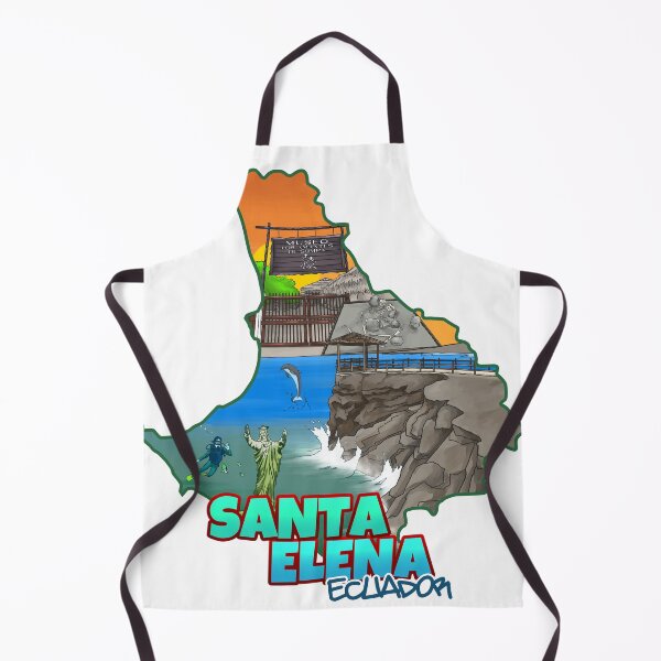 Item preview, Santa Elena Ecuador Map: La Chocolatera, Diving & Sumpa Lovers designed and sold by ArtificeFactory.