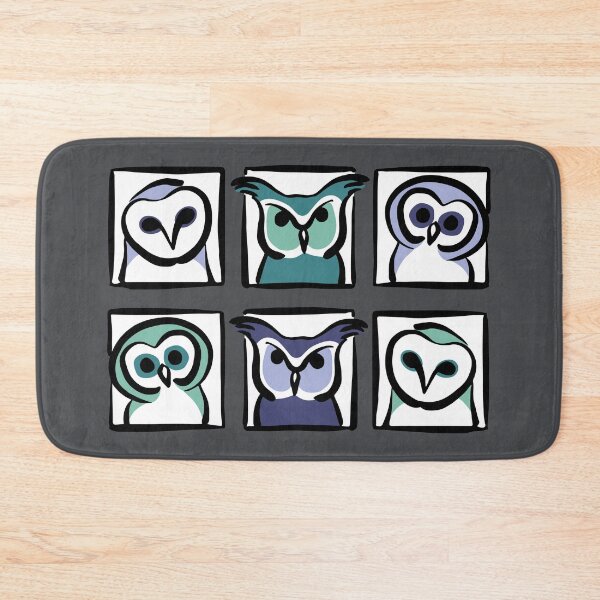 Item preview, Blue Owls in Windows designed and sold by ATGFC.