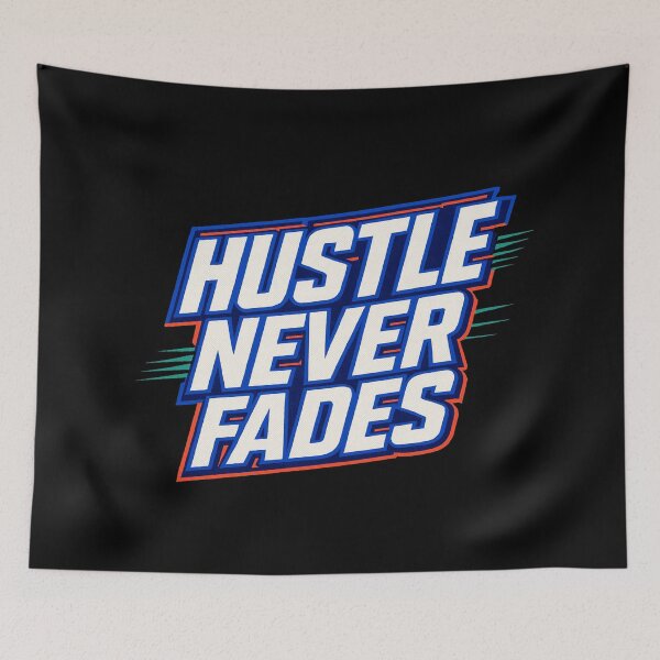 Item preview, Hustle Never Fades • Bold Motivational Quote • Dynamic Energy Typography designed and sold by Bright Nest Studio.