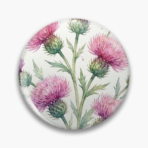 Item preview, Wild Pink Thistles designed and sold by TinCatOutPost.
