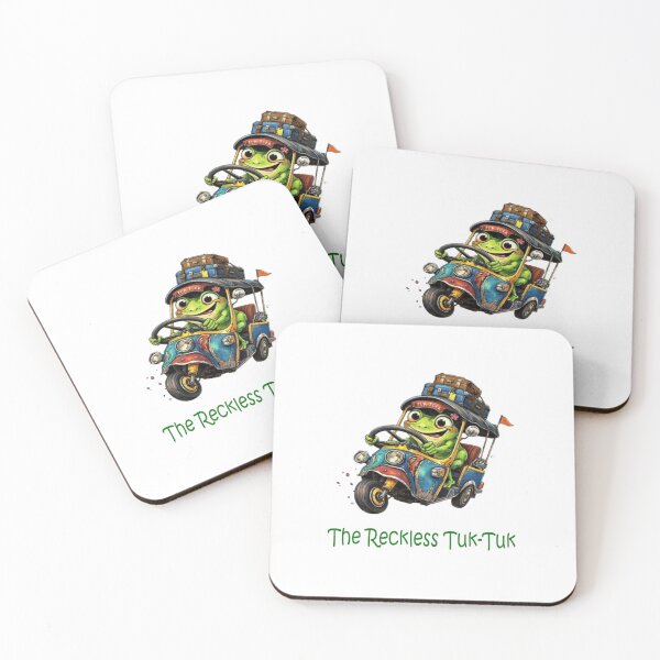Item preview, The Chaotic Frog on the Reckless Tuk-Tuk designed and sold by Dinaelsherkawy.