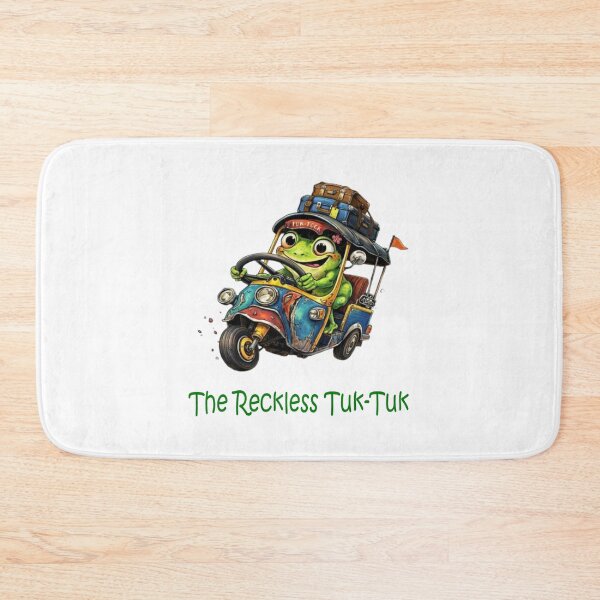 Item preview, The Chaotic Frog on the Reckless Tuk-Tuk designed and sold by Dinaelsherkawy.
