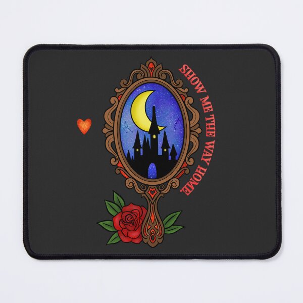 Item preview, Show Me the Way Home Enchanted Mirror Castle Moon Rose Gothic Fairytale Design designed and sold by therealkbyers.