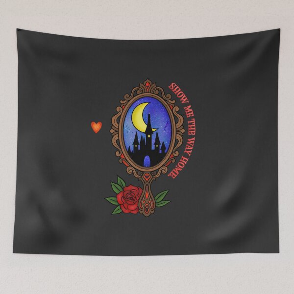 Item preview, Show Me the Way Home Enchanted Mirror Castle Moon Rose Gothic Fairytale Design designed and sold by therealkbyers.