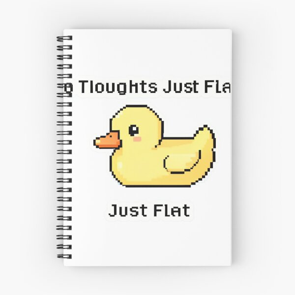 Item preview, Cartoon duck floats on water with text message about simplicity and clarity in thoughts designed and sold by SpaceartLilu.