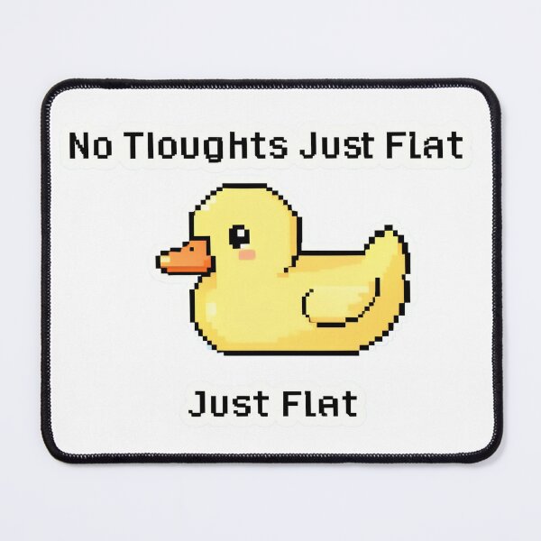 Item preview, Cartoon duck floats on water with text message about simplicity and clarity in thoughts designed and sold by SpaceartLilu.