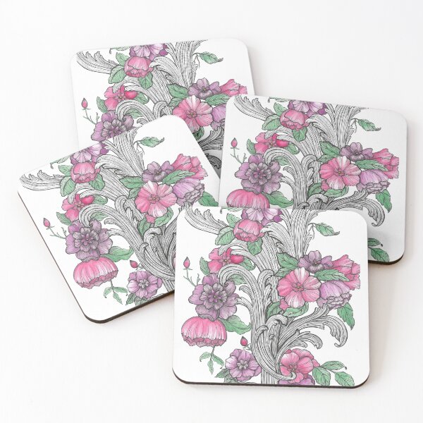 Item preview, Vintage Floral Watercolor Design - Botanical Line Art designed and sold by Tiffany Fabelo Studio.