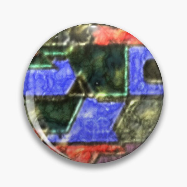 Item preview, modern mosaic flow dark eroded metal colorful geometric abstract design designed and sold by SmashingDeals.