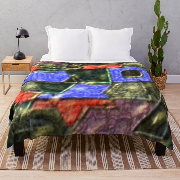 Item preview, modern mosaic flow dark eroded metal colorful geometric abstract design designed and sold by SmashingDeals.