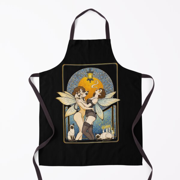 Item preview, Art Nouveau Fairies Vintage lesbians with Cats designed and sold by TeeARTHY.