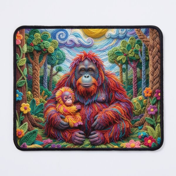 Item preview, Yarn Orangutan and Her Yarn Young'un designed and sold by Tridentulus.