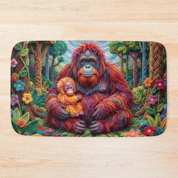 Item preview, Yarn Orangutan and Her Yarn Young'un designed and sold by Tridentulus.