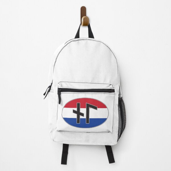 Item preview, Netherlands (NL) oval country code sticker in runes - Colour designed and sold by TotalKejas.
