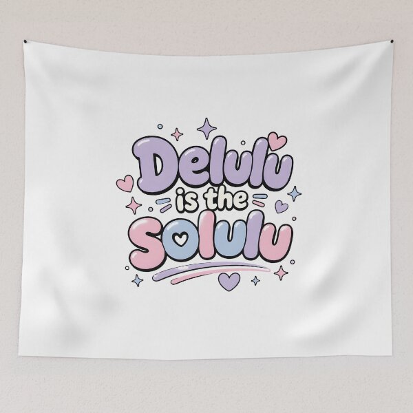 Item preview, Delulu Is The Solulu Shirt – Funny Trendy Quote Tee, Cute Aesthetic Humor Shirt, Positive Meme Graphic designed and sold by lamiarte.