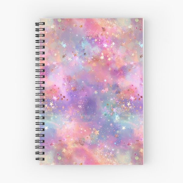 Item preview, Dreamy Star Galaxy Pattern, Pastel Watercolor Stars and Gold Faux Glitter Pattern designed and sold by Nyx Creates.