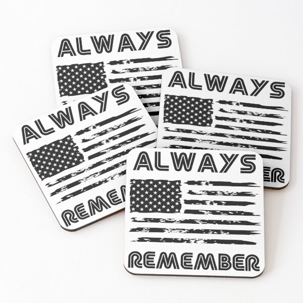 Item preview, Always Remember Memorial Day USA Flag Patriotic Remembrance Design designed and sold by CyfroweMysli.