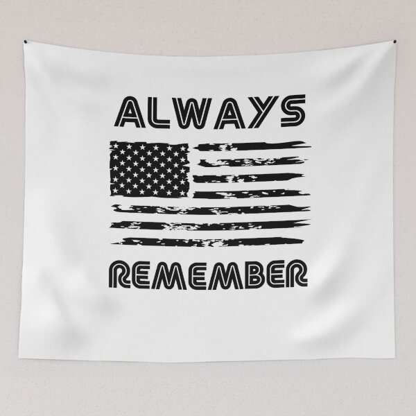 Item preview, Always Remember Memorial Day USA Flag Patriotic Remembrance Design designed and sold by CyfroweMysli.