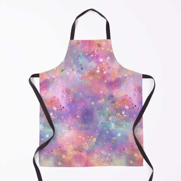 Item preview, Dreamy Star Galaxy Pattern, Pastel Watercolor Stars and Gold Faux Glitter Pattern designed and sold by Nyx Creates.