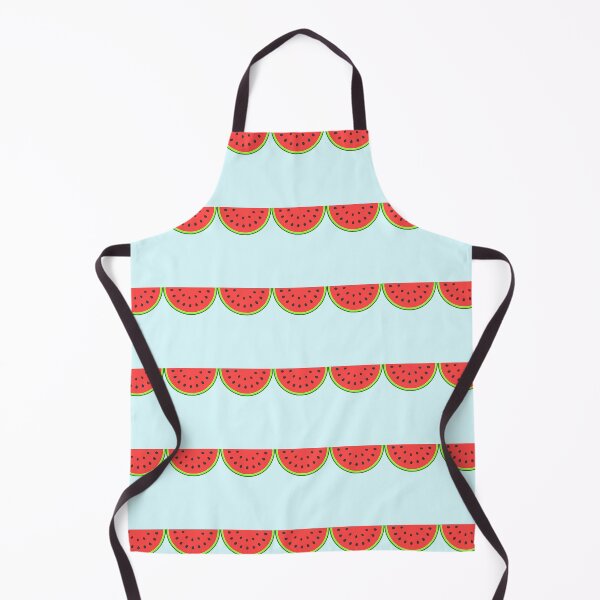 Item preview, Light Azure Cute Watermelon Slice Seamless Pattern Design designed and sold by NadDot.
