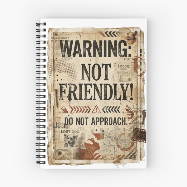 Item preview, Warning: Not Friendly  designed and sold by DDLeach.