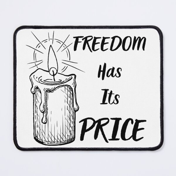 Item preview, Freedom Has Its Price Memorial Day Candle Remembrance Tribute Design designed and sold by CyfroweMysli.