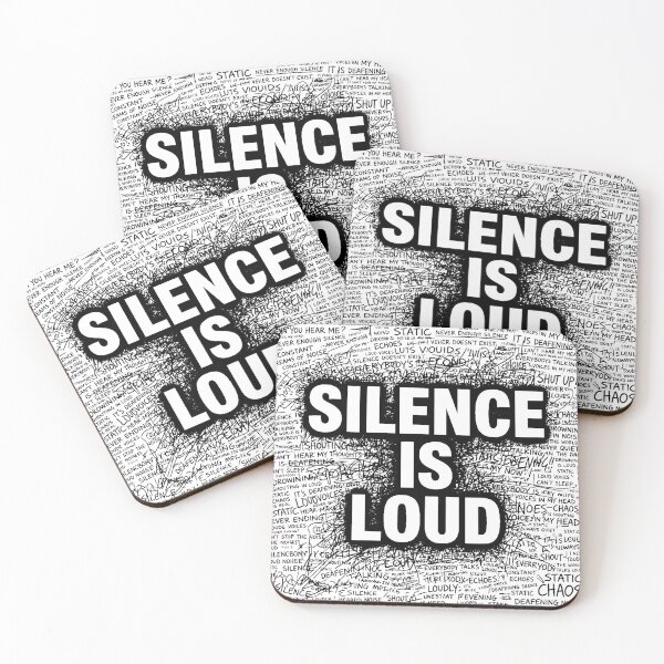 Item preview, Silence Is Loud - Aesthetic Mental Chaos Typography designed and sold by  ELG-Design.