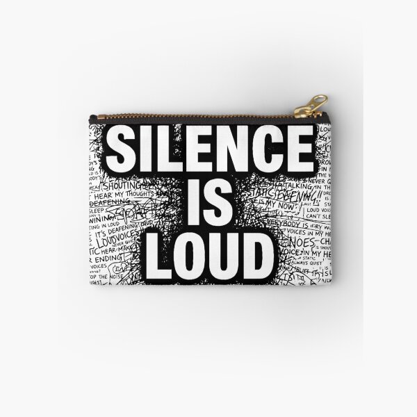 Item preview, Silence Is Loud - Aesthetic Mental Chaos Typography designed and sold by  ELG-Design.
