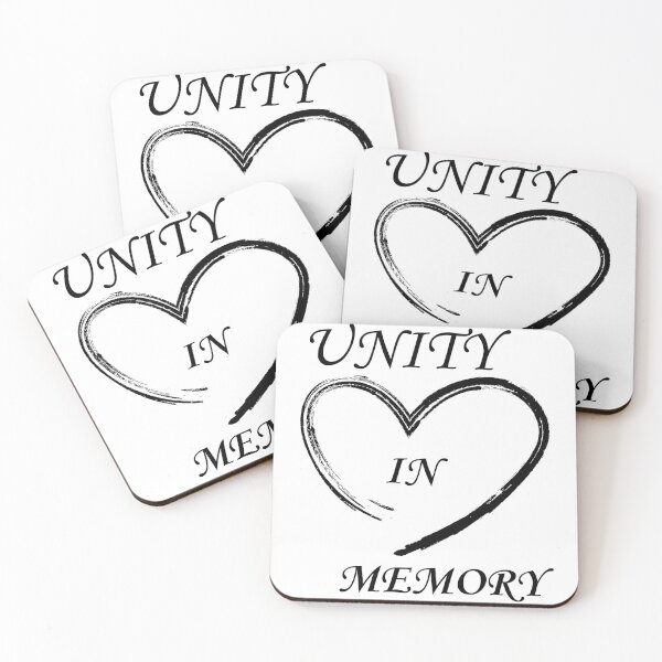 Item preview, Unity In Memory Memorial Day Heart Remembrance Tribute Design designed and sold by CyfroweMysli.